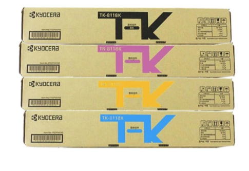 京瓷/Kyocera TK-8118 粉盒  黑色彩色原裝碳粉墨粉盒 適用于M8124cidn 